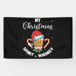 Mein Weihnachtsgeist ist Whiskey Drink Banner