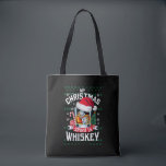 Mein Weihnachtsgeist ist Whiskey Ugg Sweater Xmas  Tasche<br><div class="desc">Mein Weihnachtsgeist ist Whiskey Ugly Sweater Xmas Pajamas</div>