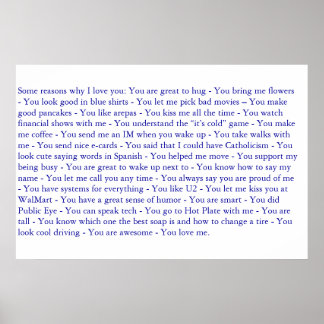 Mein Weihnachtsgeschenk Poster