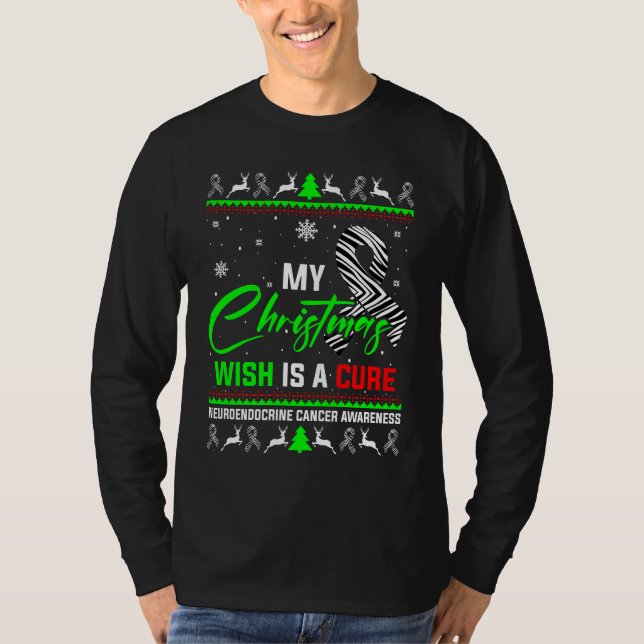 Mein Weihnachtswunsch ist ein Heilmittel für Neuro T-Shirt (Vorderseite)