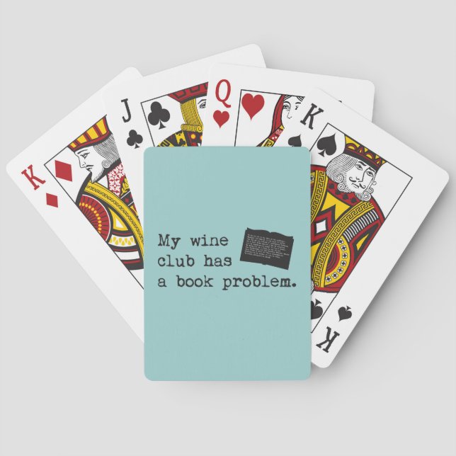 Mein Weinclub hat ein Buchproblem Spielkarten (Rückseite)