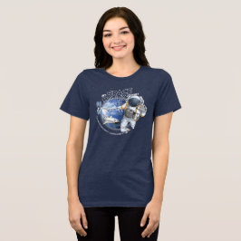 Mein Weltraumspaziergang (Dunkler Modus) | Frauen Tri-Blend Shirt