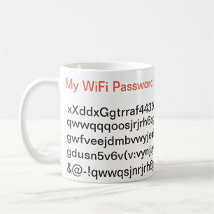 Mein WiFi-Passwort ist lang Kaffeetasse