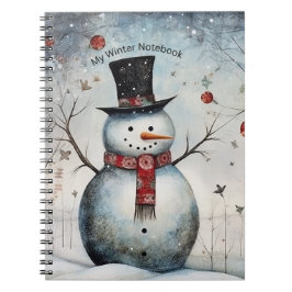 Mein Winter Snowman-Notebook Notizblock