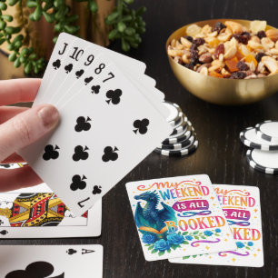 Mein Wochenende ist reserviert Spielkarten
