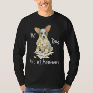 Mein Wolljacken-WaliserCorgi aß meine Hausaufgabe T-Shirt