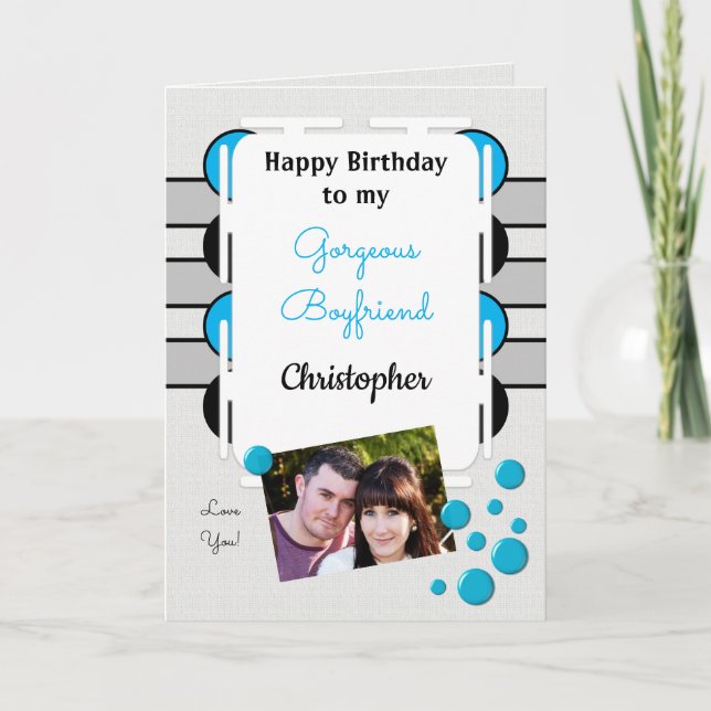 Mein wunderschöner, blauer Foto Karte (Vorderseite)