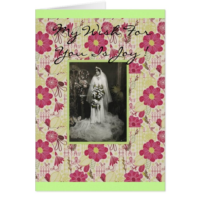 Mein Wunsch für dich ist Freude ! (Vorne)