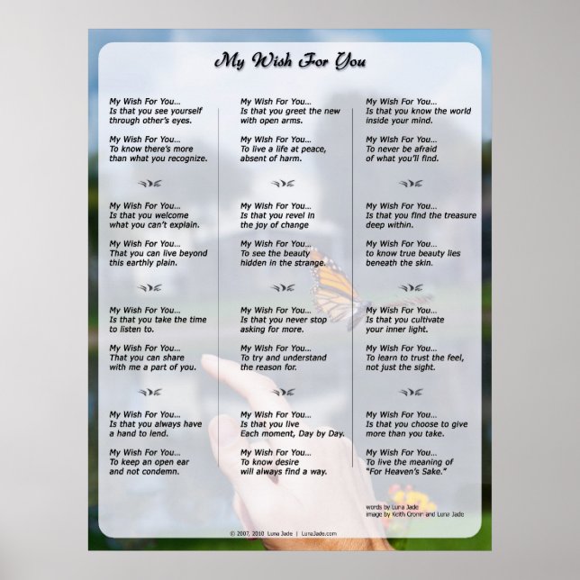 Mein Wunsch für Sie (neue Version) Poster (Vorne)