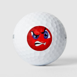 mein wütender Gesichtsball Golfball