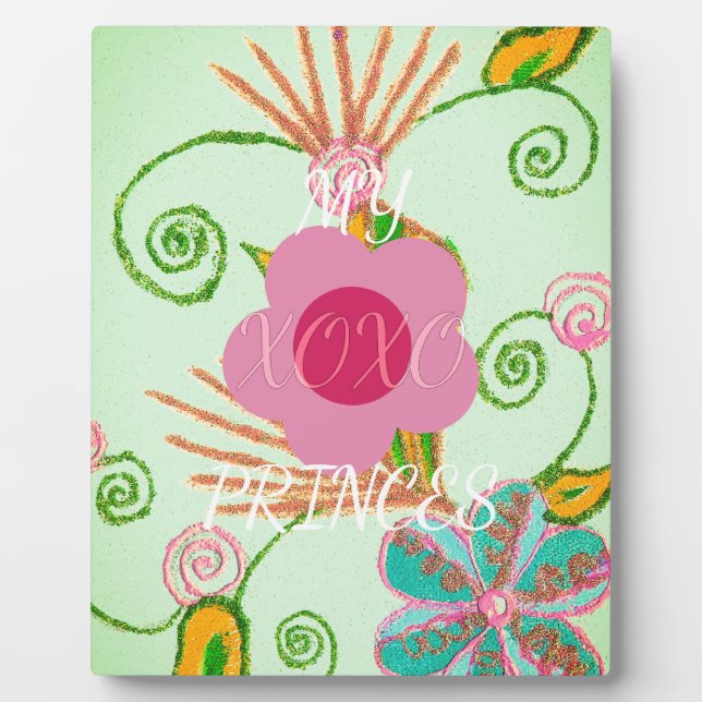 Mein XOXO Little Princess Blues Art Print Design Fotoplatte (Vorderseite)