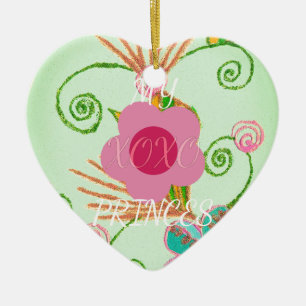 Mein XOXO Little Princess Blues Art Print Design Keramikornament