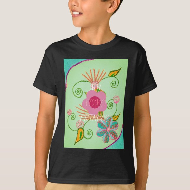 Mein XOXO Little Princess Blues Art Print Design T-Shirt (Vorderseite)