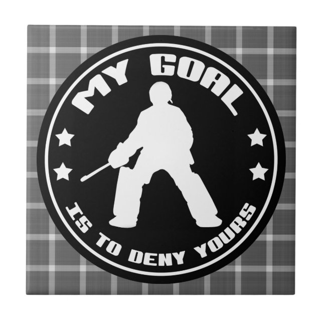 Mein Ziel, Feldhockey Goalie Tiles Fliese (Vorderseite)