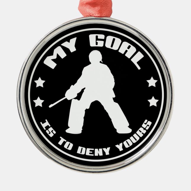 Mein Ziel, Field Hockey Goalie Weihnachtsschmuck (Vorne)