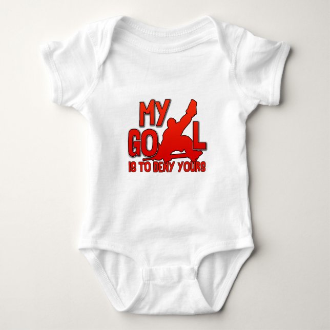 Mein Ziel, Hockey-Tormann Baby Strampler (Vorderseite)