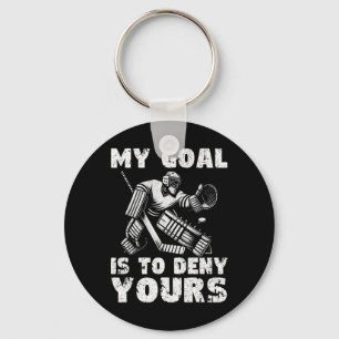 Mein Ziel ist es, deinem Hockeyspieler Eishockey z Schlüsselanhänger