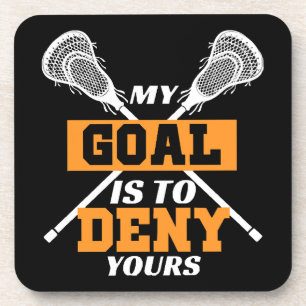 Mein Ziel ist es, deinen Lacrosse zu leugnen Getränkeuntersetzer