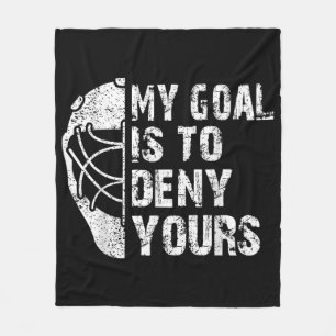 Mein Ziel ist es, dir das Hockey-Goalie-Eis zu ver Fleecedecke