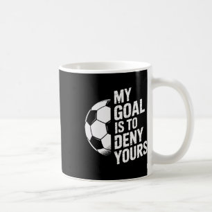 Mein Ziel ist es, Ihrem Fußballspieler den Schuss  Kaffeetasse