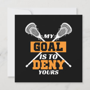 Mein Ziel ist es, Ihrem Lacrosse zu widersprechen Einladung