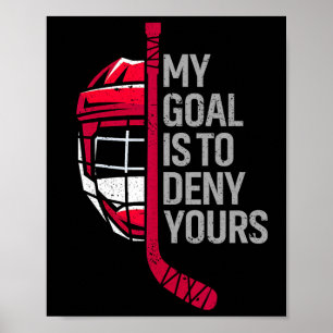 Mein Ziel ist es, Ihrem lustigen Hockey - Eishocke Poster