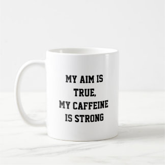 Mein Ziel ist wahr, mein Koffein ist ein starkes G Kaffeetasse