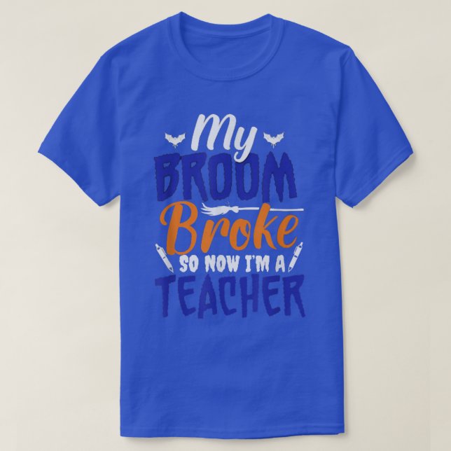 Mein Zimmer brach, jetzt bin ich Lehrerin T-Shirt (Design vorne)