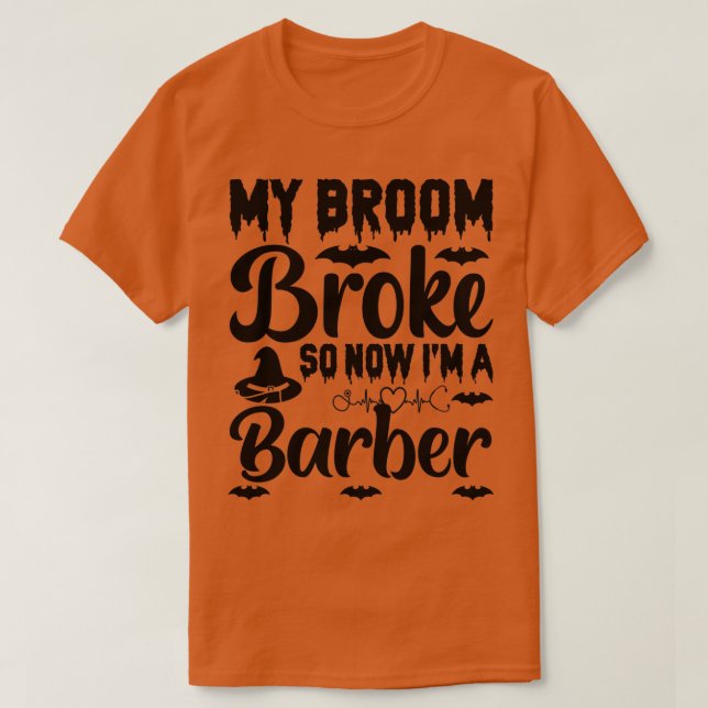 Mein Zimmer brach so, jetzt bin ich Barber T-Shirt (Design vorne)