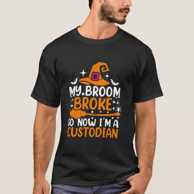 Mein Zimmer brach so, jetzt bin ich ein Custodian  T-Shirt (Vorderseite)