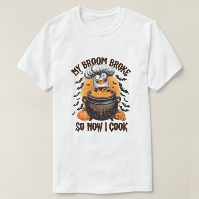 Mein Zimmer brach so, jetzt koche ich - Koch Hallo T-Shirt (Design vorne)
