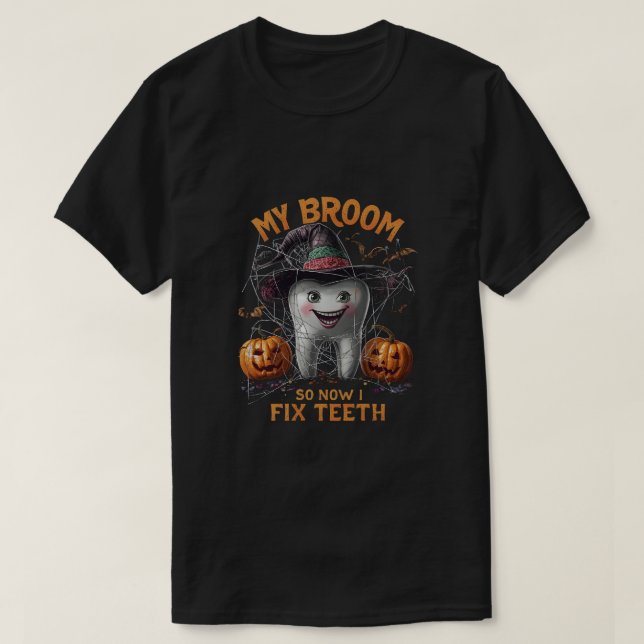 Mein Zimmer brach so, jetzt repariere ich Zähne -  T-Shirt (Design vorne)