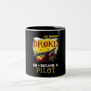 Mein Zimmer brach, sodass ich ein Halloween-Gesche Zweifarbige Tasse