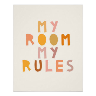 Mein Zimmer - Meine Regeln Poster
