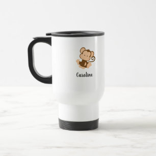 Mein Zirkus, mein Affe, mit Individuelle Name Reisebecher
