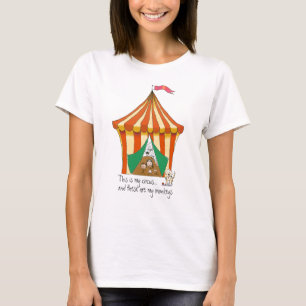 Mein Zirkus Meine Affen bunt lustige Familie T-Shirt
