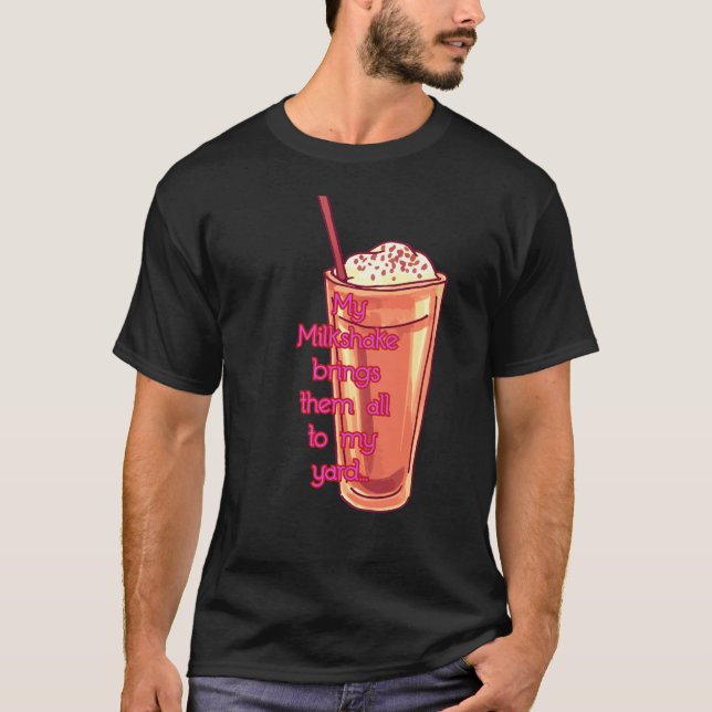 Mein Zitat zum Milchshake männlicher Mode T-Shirt (Vorderseite)