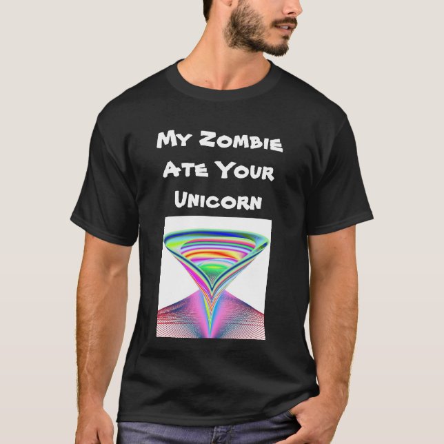 Mein Zombie aß Ihr Einhorn T-Shirt (Vorderseite)