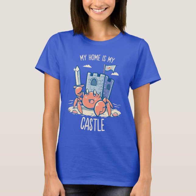 Mein Zuhause ist mein Schloss - Einsiedler-Krabbe T-Shirt (Vorderseite)