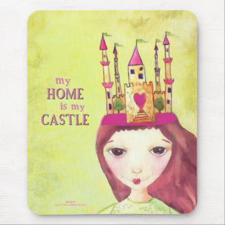 mein Zuhause ist mein Schloss Mousepad