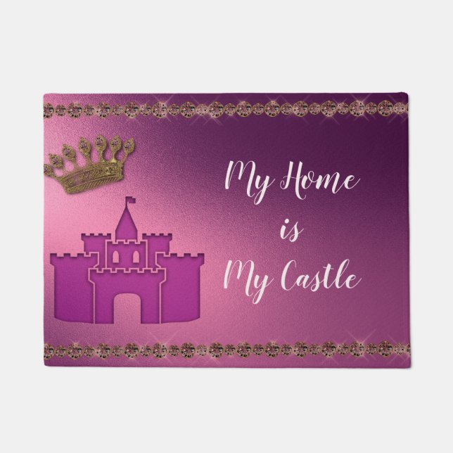 Mein Zuhause Mein Castle-Angebot Willkommensrecht Fußmatte (Vorderseite)