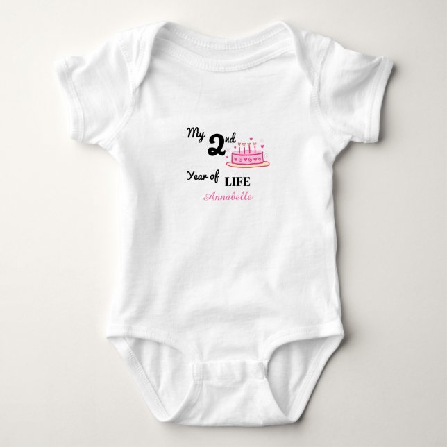 Mein zweites Lebensjahr Baby Strampler (Vorderseite)