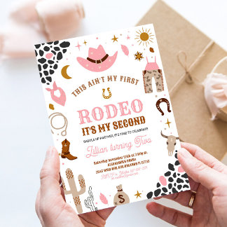 Mein zweites Rodeo Cowgirl Wild West Southwestern Einladung