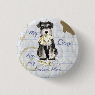 Mein Zwergschnauzer aß meinen Unterrichtsplan Button