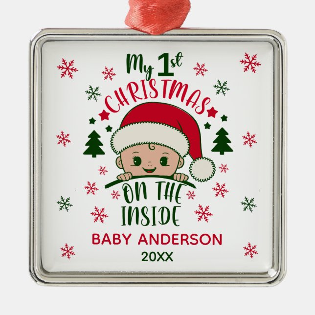 MEINE 1. CHRISTMAS INNERHALB ORNAMENT AUS METALL (Vorne)