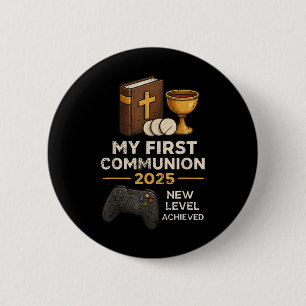 Meine 1. Erstkommunion 2025 Videospiel Katholisch  Button