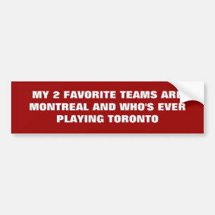 MEINE 2 LIEBLINGSteams SIND MONTREAL UND WHO ist Autoaufkleber
