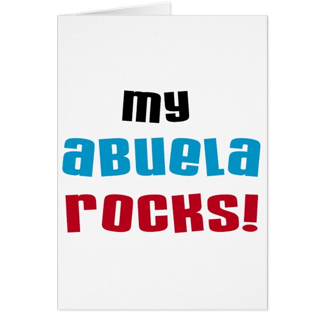 Meine Abuela Rocks T - Shirt und Geschenke (Vorne)