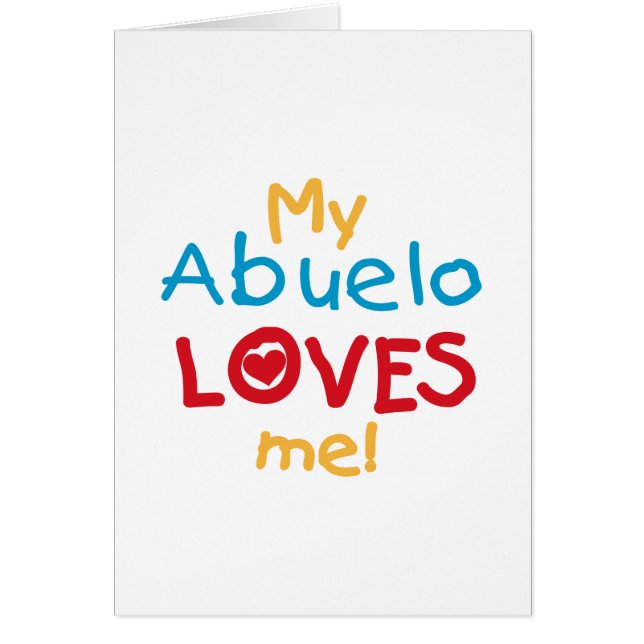 Meine Abuelo-Lieben Ich Shirts und Geschenke (Vorne)