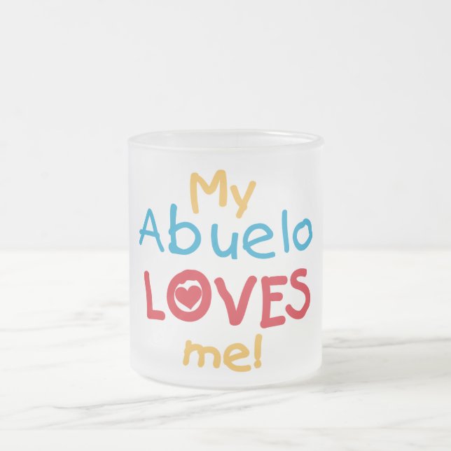 Meine Abuelo-Lieben Ich Shirts und Geschenke Mattglastasse (Mittel)
